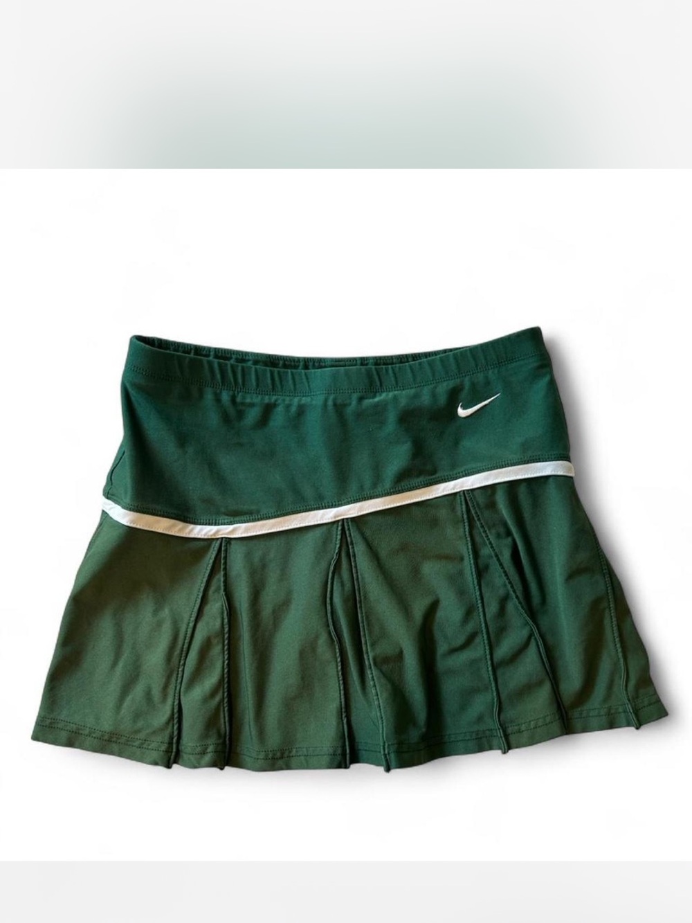 2009 Nike Dark Green Tennis Skirt with White Accent
